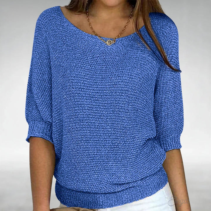 Maglione Elegante con Scollo Ampio
