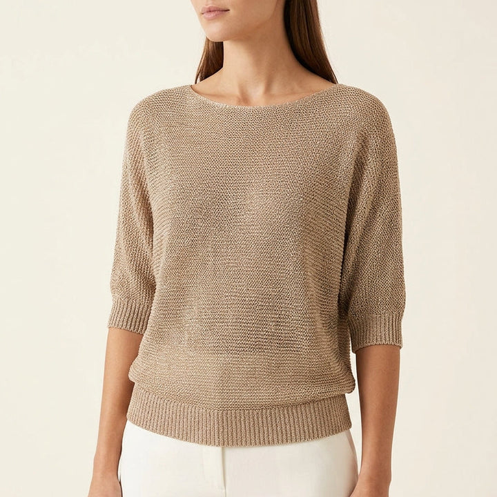 Maglione Elegante con Scollo Ampio