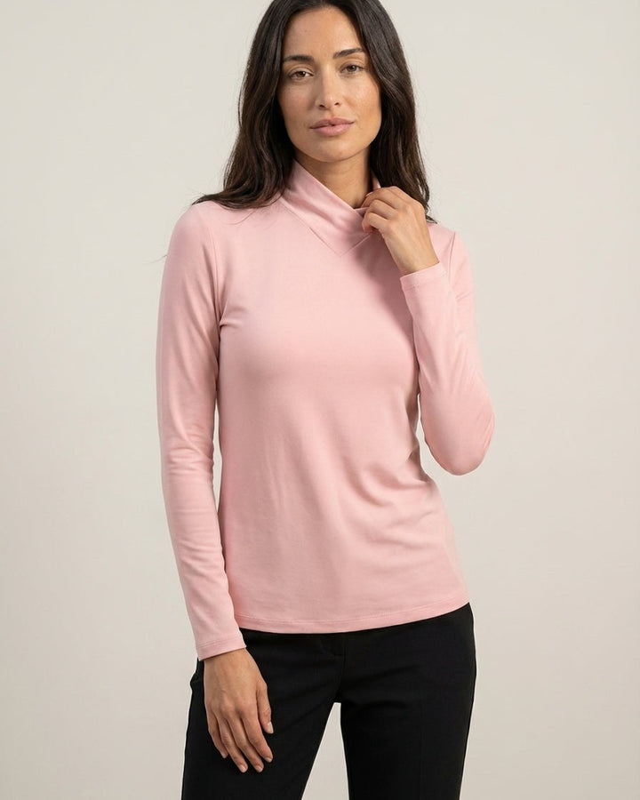 Maglione Elegante dal Collo Lavorato