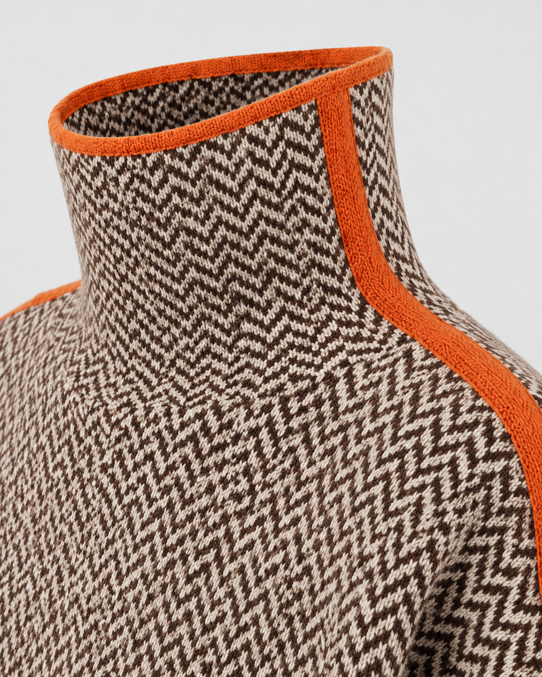 Maglione Grafico con Bande Laterali