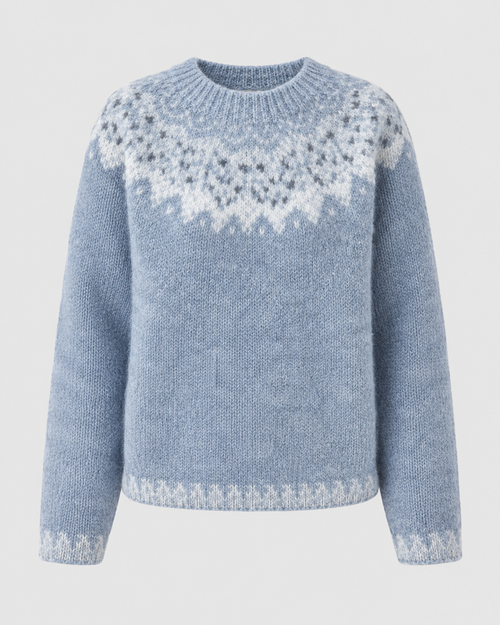 Maglione Morbido a Fantasia Nordica