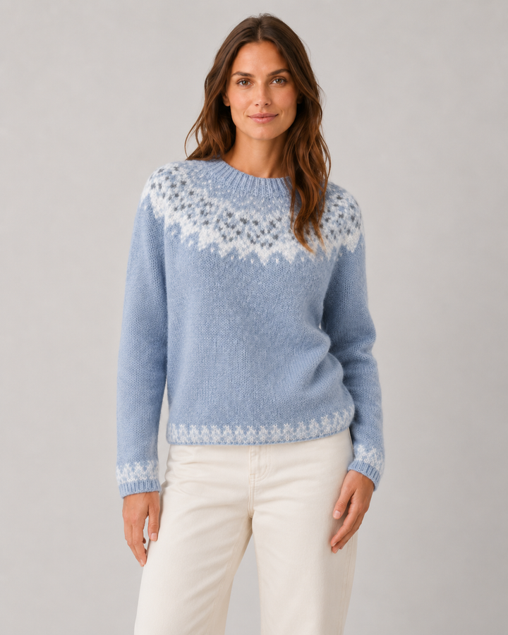 Maglione Morbido a Fantasia Nordica