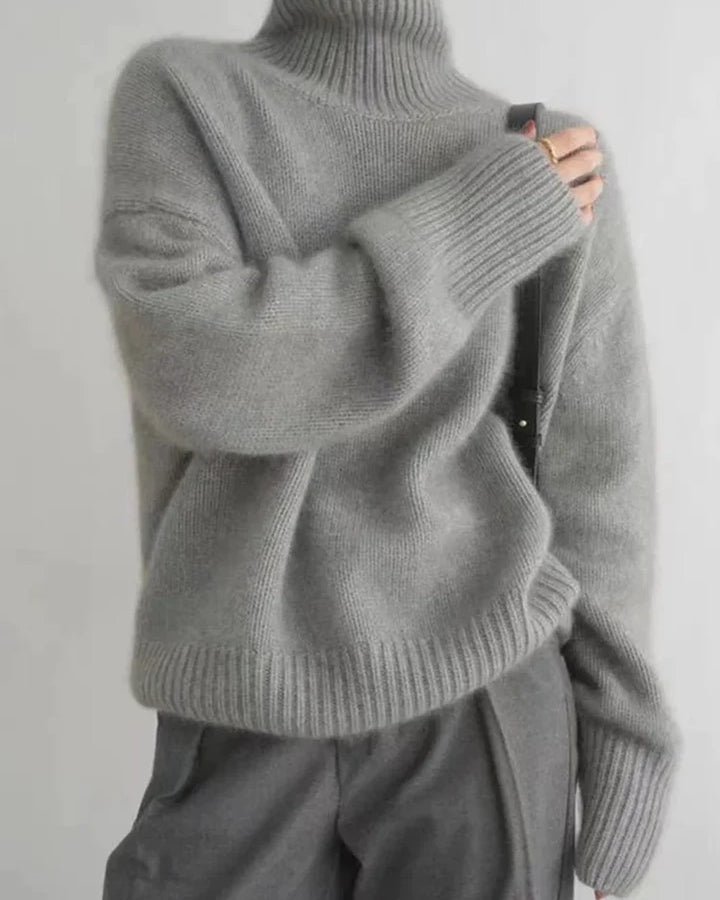 Maglione Morbido a Collo Alto