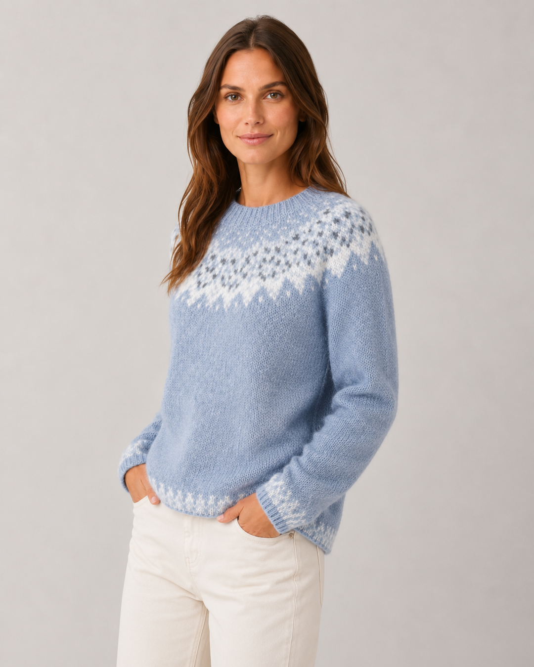 Maglione Morbido a Fantasia Nordica
