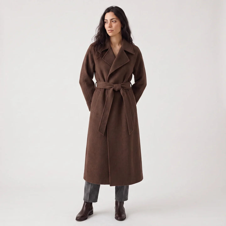 Cappotto Stile Vestaglia con Cintura
