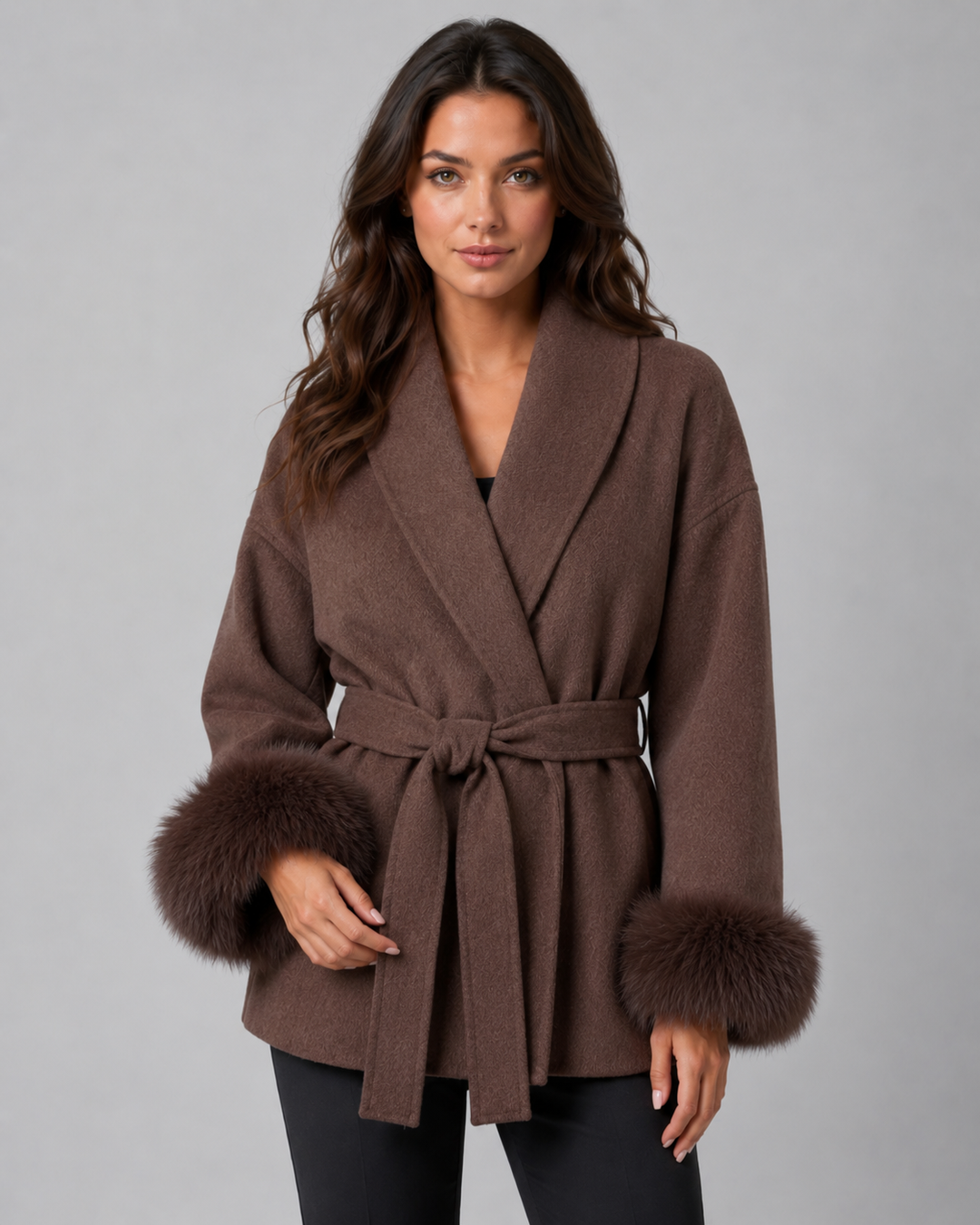 Cappotto con Polsini Soffici