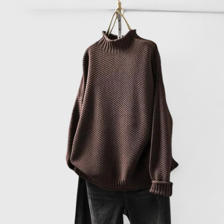 Maglione Ampio a Collo Alto