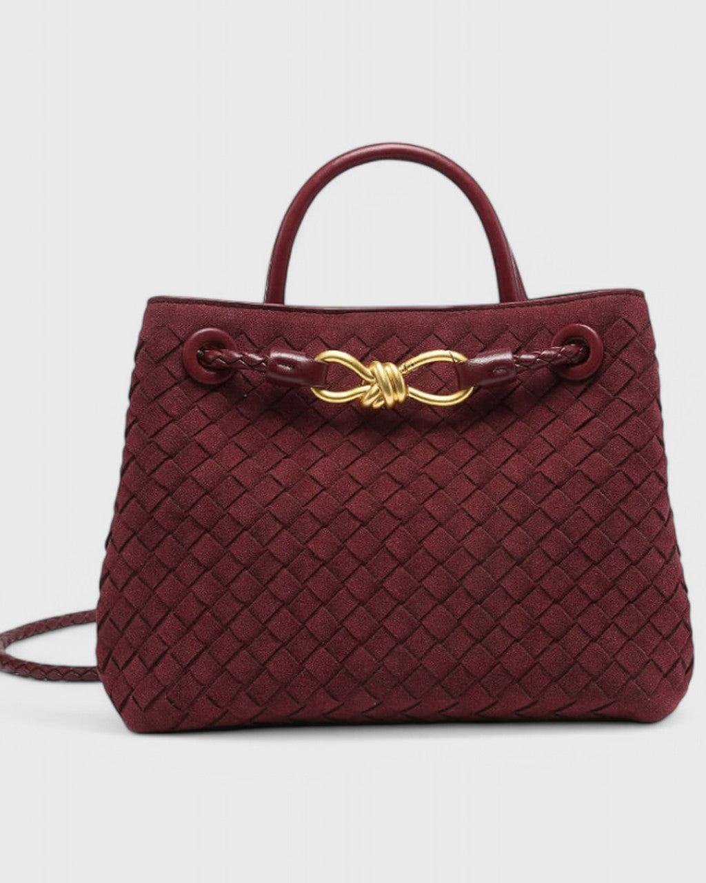 Borsa Intrecciata con Chiusura Gioiello