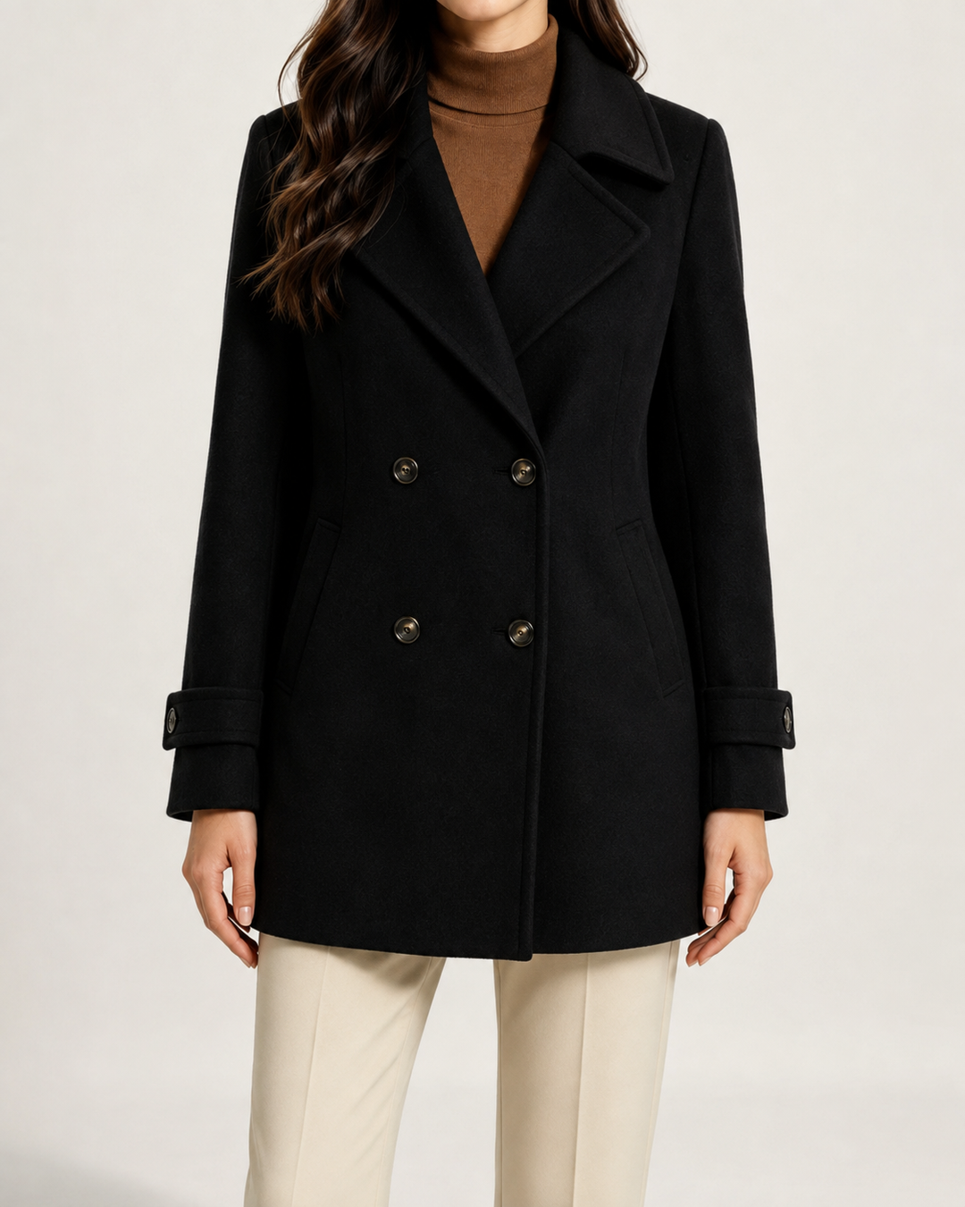 Cappotto Corto a Doppiopetto
