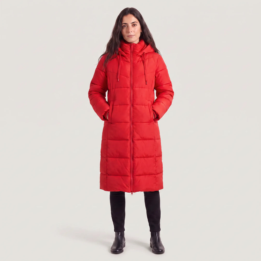 Cappotto Dritto con Cappuccio