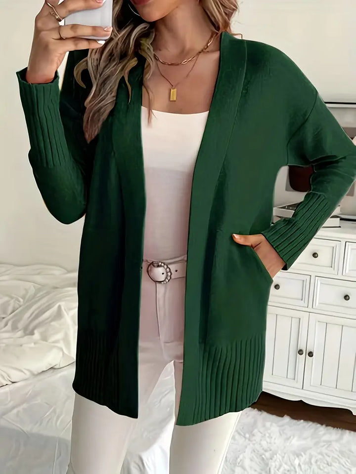 Cardigan Aperto con Tasche