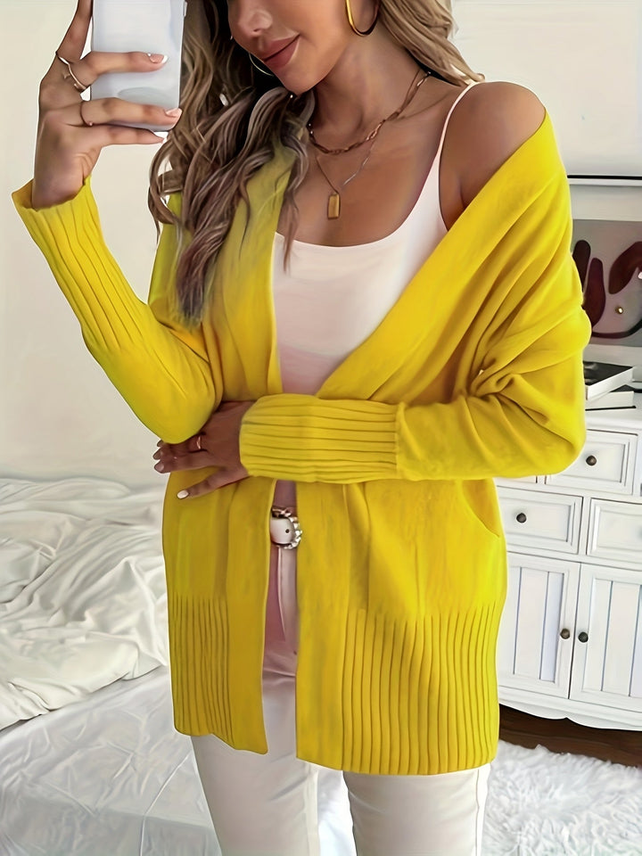 Cardigan Aperto con Tasche