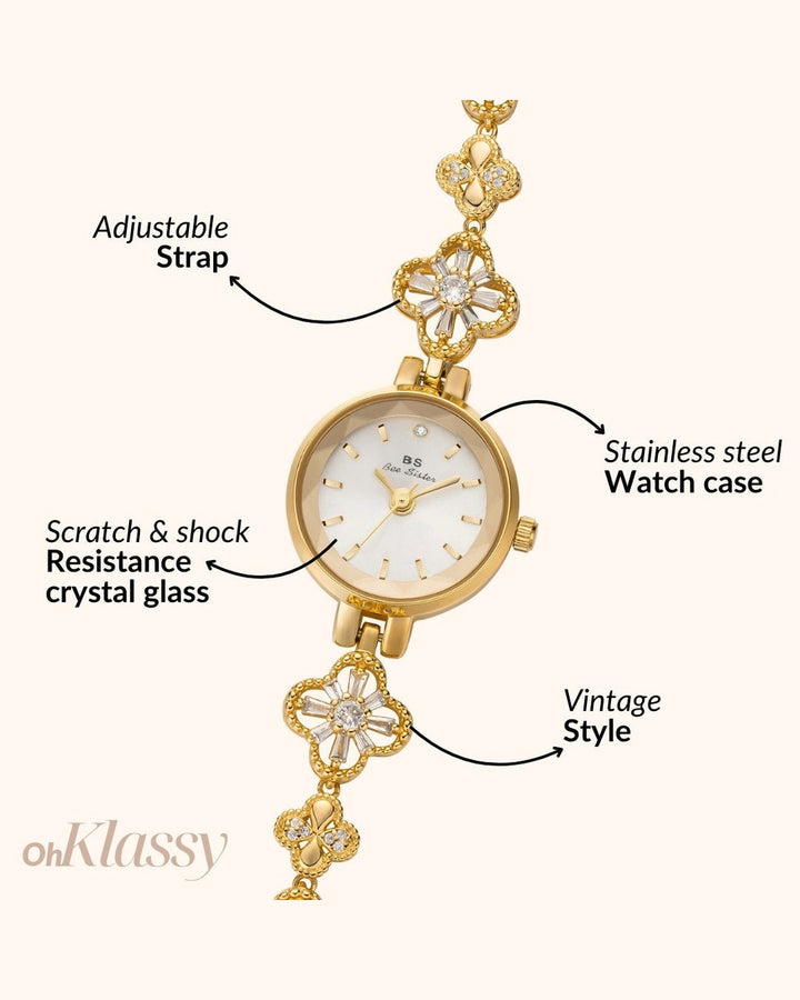 Orologio Elegante con Bracciale Decorato
