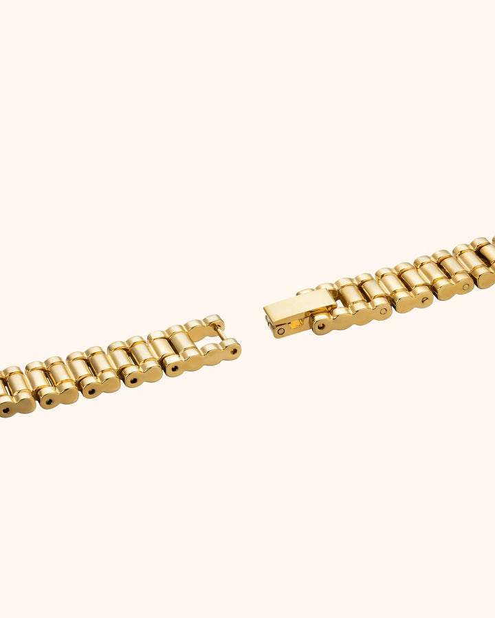 Orologio Gioiello Dorato Rettangolare