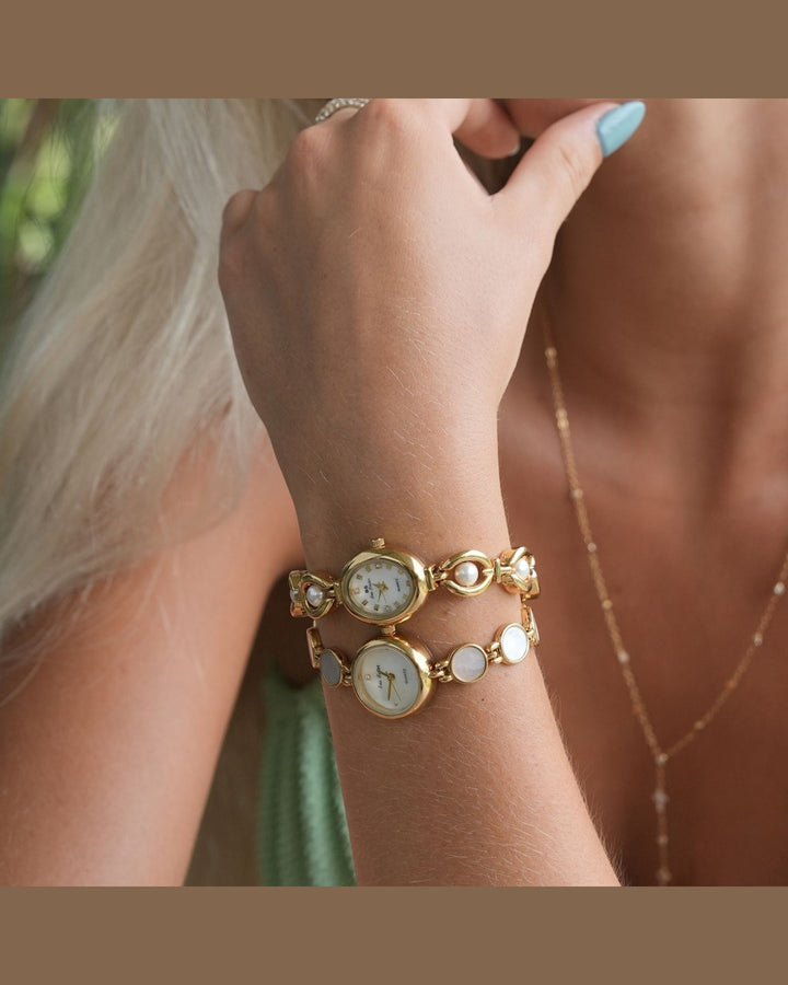 Orologio Ovale con Bracciale Gioiello