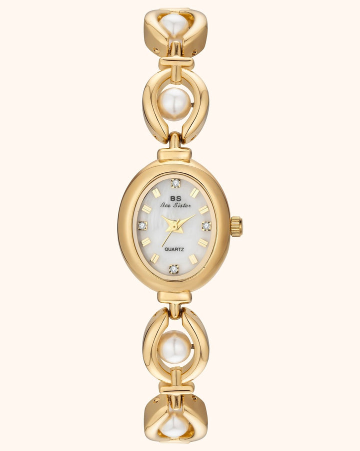 Orologio Ovale con Bracciale Gioiello