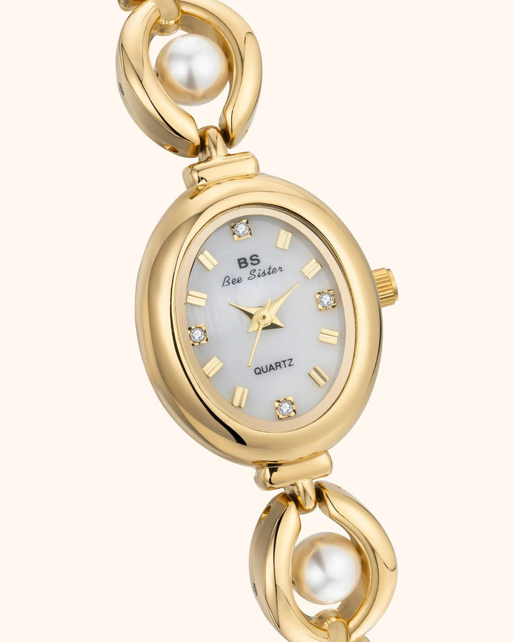 Orologio Ovale con Bracciale Gioiello