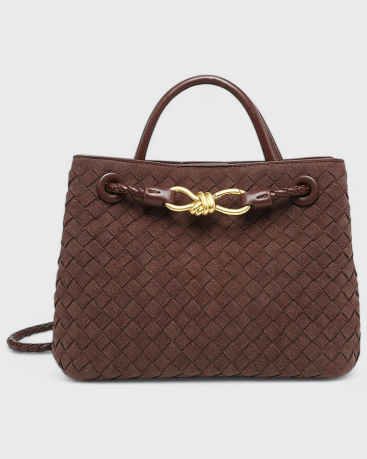 Borsa Intrecciata con Chiusura Gioiello