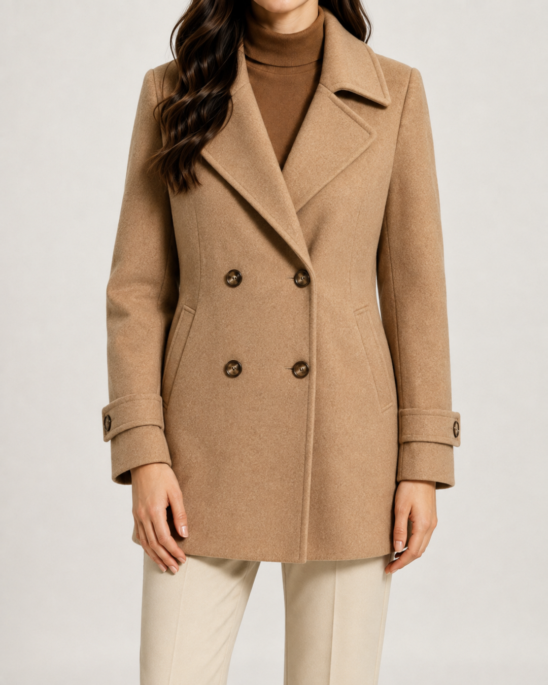 Cappotto Corto a Doppiopetto