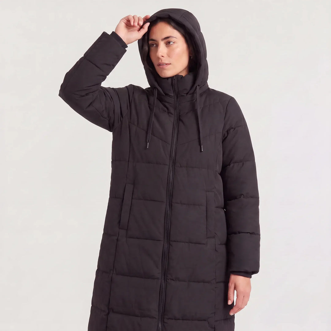Cappotto Dritto con Cappuccio