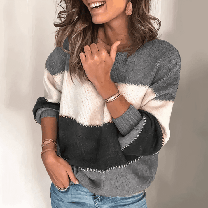 Maglione a Fasce Grafiche