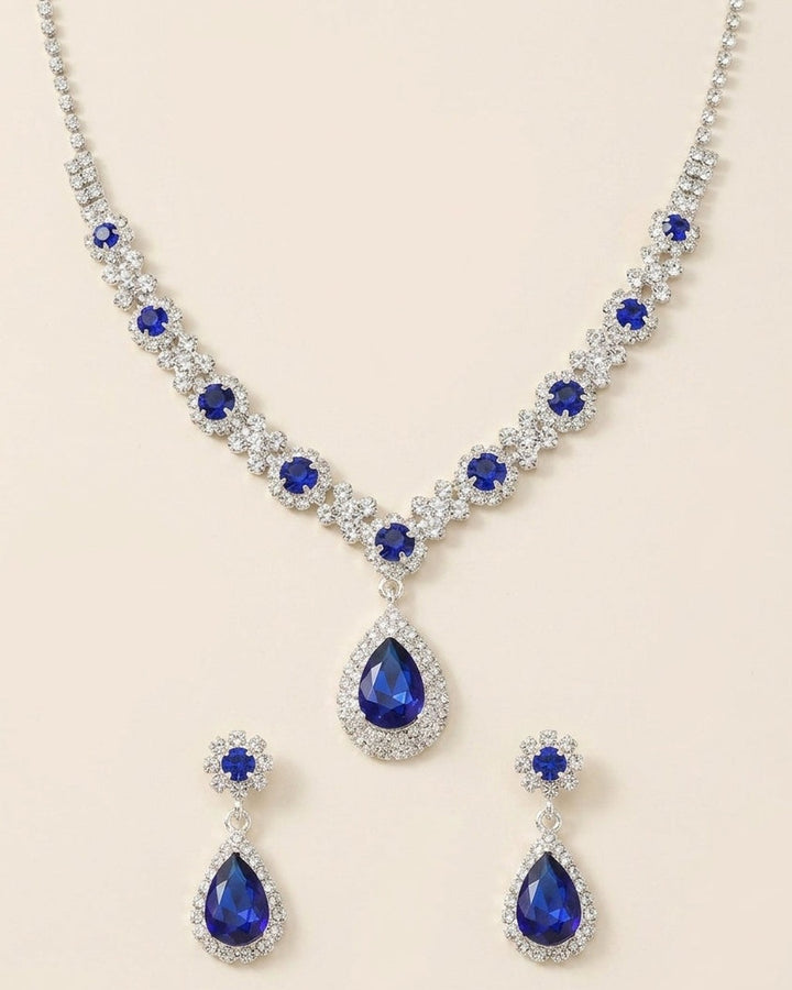 Parure Scintillante con Goccia