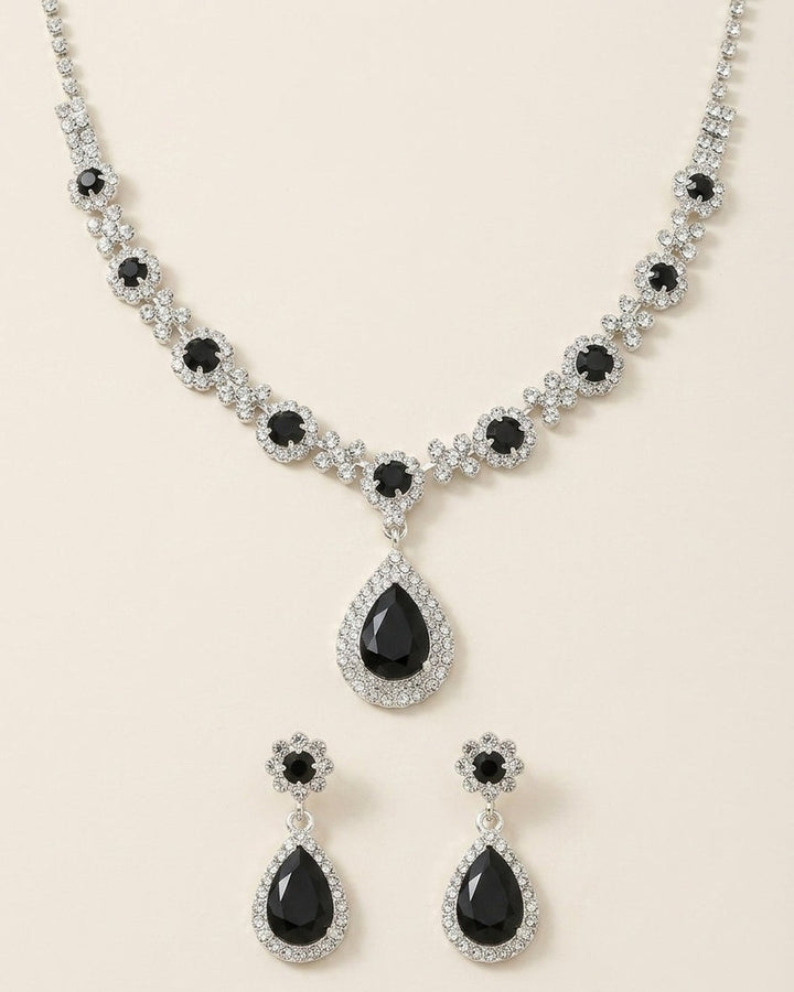 Parure Scintillante con Goccia
