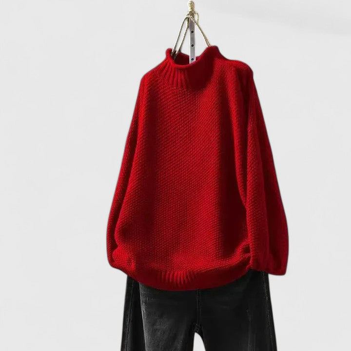 Maglione Ampio a Collo Alto