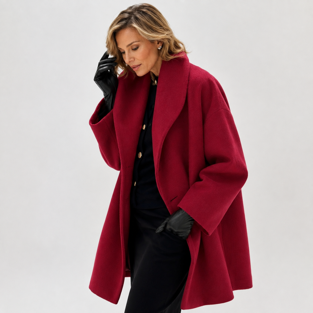 Cappotto Ampio Monobottono