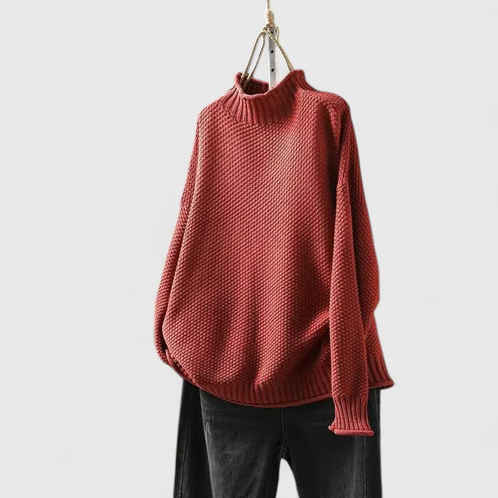 Maglione Ampio a Collo Alto