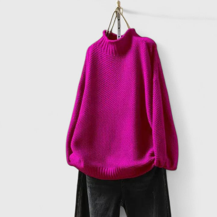 Maglione Ampio a Collo Alto