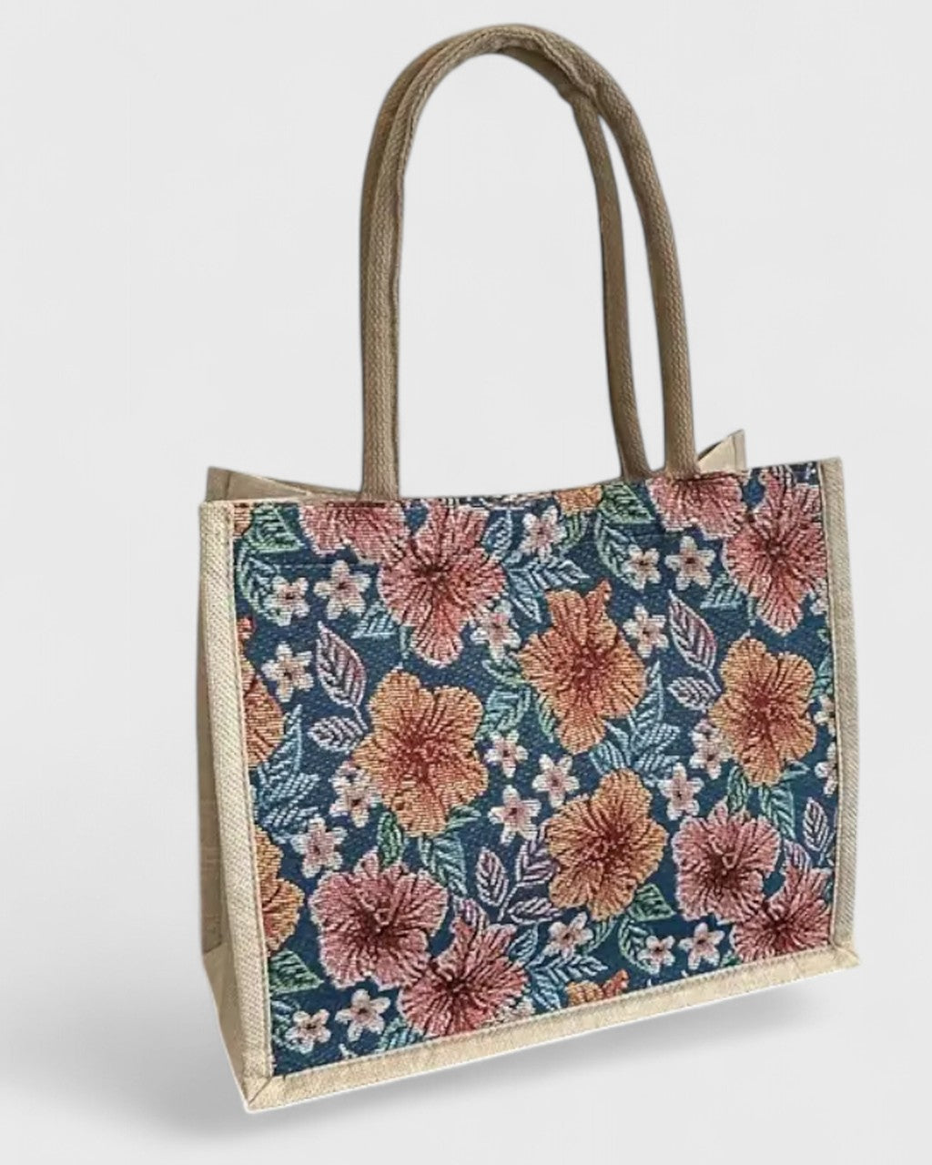 Borsa Shopper a Fantasia Floreale