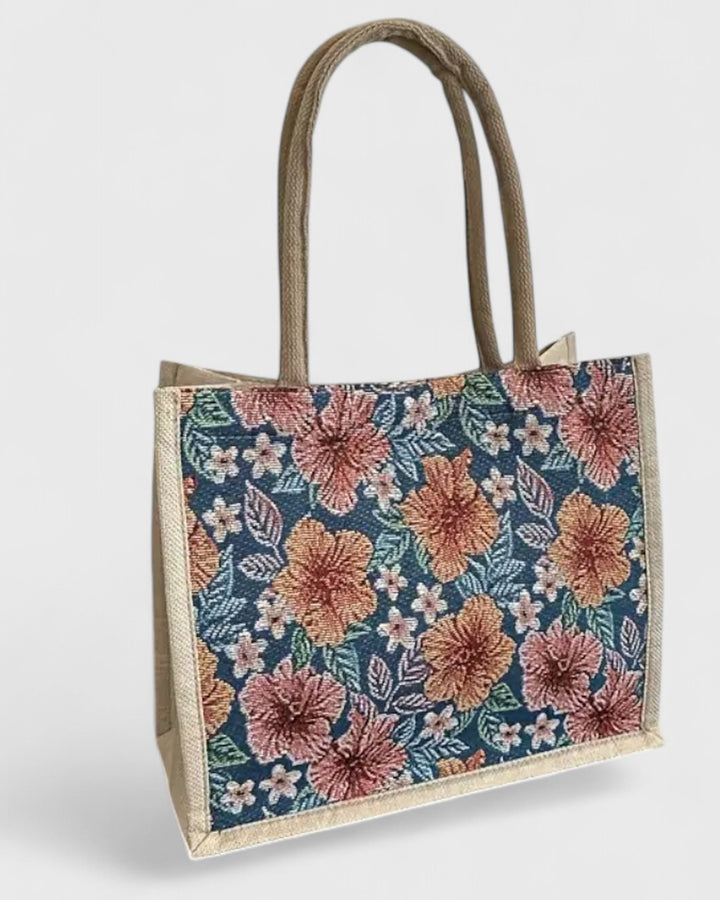 Borsa Shopper a Fantasia Floreale