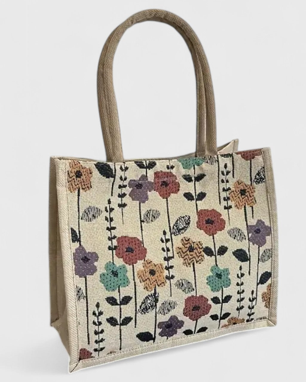 Borsa Shopper a Fantasia Floreale