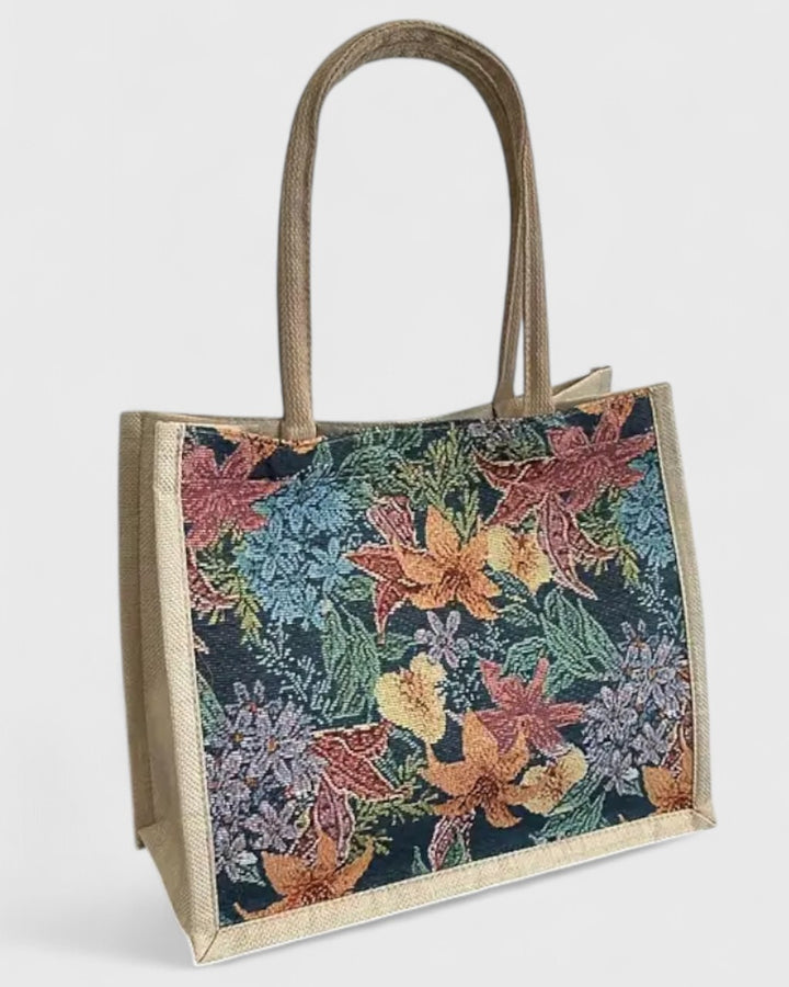 Borsa Shopper a Fantasia Floreale