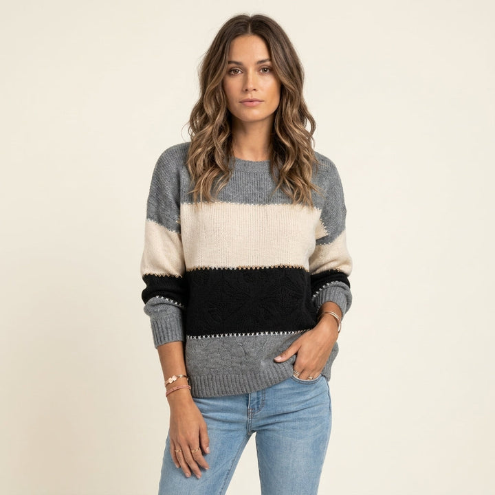 Maglione a Fasce Grafiche