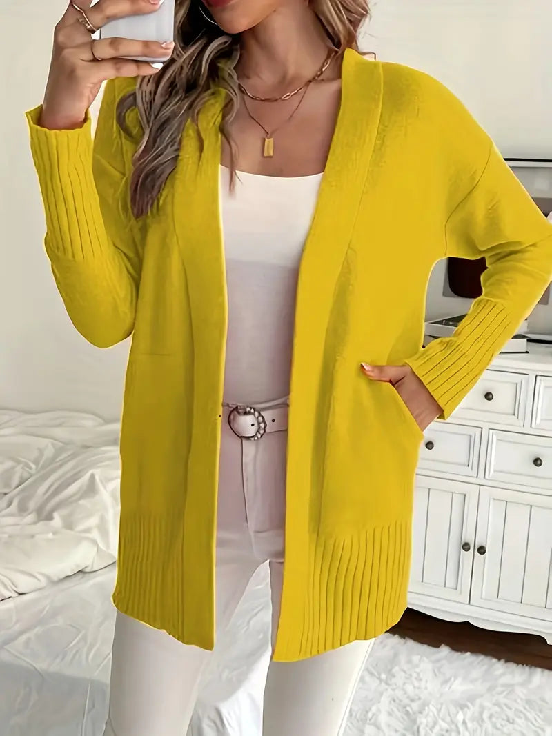 Cardigan Aperto con Tasche