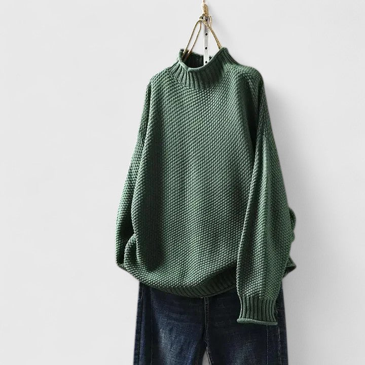 Maglione Ampio a Collo Alto