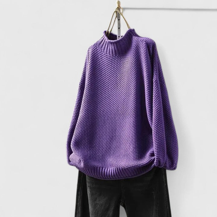 Maglione Ampio a Collo Alto